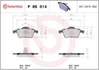 Set placute frână Brembo P 86 014 imaginea #4 — magazin online Desire.md