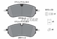 Комплект тормозных колодок TEXTAR 2651001 фото №2 — интернет-магазин Desire.md