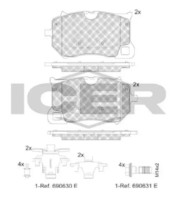 Set placute frână ICER 182440 imaginea #2 — magazin online Desire.md