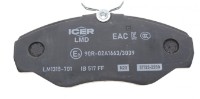 Комплект тормозных колодок ICER LM1315-701 фото №2 — интернет-магазин Desire.md