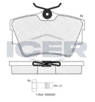 Set placute frână ICER LM1351-700 imaginea #4 — magazin online Desire.md