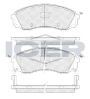 Set placute frână ICER LM1911 imaginea #2 — magazin online Desire.md