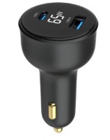Автомобильная зарядка Gembird TA-UC-AC2PD65LCD-CAR-01 фото №3 — интернет-магазин Desire.md