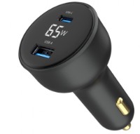 Автомобильная зарядка Gembird TA-UC-AC2PD65LCD-CAR-01 фото №4 — интернет-магазин Desire.md