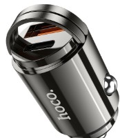 Автомобильная зарядка Hoco DZ7 Mini Gray фото №4 — интернет-магазин Desire.md