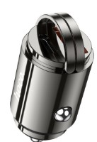 Автомобильная зарядка Hoco DZ7 Mini Gray фото №2 — интернет-магазин Desire.md