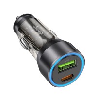 Автомобильная зарядка Hoco NZ12A Action Black фото №5 — интернет-магазин Desire.md