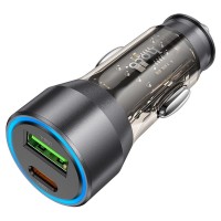 Автомобильная зарядка Hoco NZ12A Action Black фото №1 — интернет-магазин Desire.md
