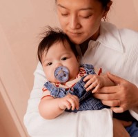 Suzeta BIBS Studio Colour 2 Pack 6+ months Jasmine/Fossil Grey Mix (12017102) imaginea #4 — magazin online Desire.md