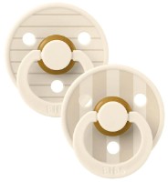 Suzeta BIBS Studio Colour 2 Pack 6+ months Pin Ivory Vanilla Mix (12015104)