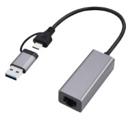 Переходник Cablexpert A-USB3AC-LAN2G-01