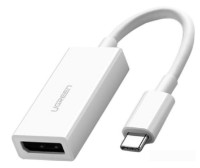 Adaptor Ugreen MM130 Type-C to DisplayPort White (40372)