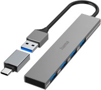 Разветвитель Hama USB Hub 4 Ports (200141)