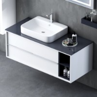 Комплект мебели для ванной Nplus Elantra 80 White фото №3 — интернет-магазин Desire.md