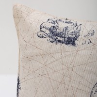 Pernă Ponti Mini Map Beige imaginea #2 — magazin online Desire.md