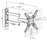 Кронштейн для ТВ Brateck LDA40-223 фото №2 — интернет-магазин Desire.md