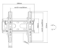 Кронштейн для ТВ Sbox PLB-2522T-2 фото №6 — интернет-магазин Desire.md