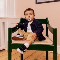 Suzeta BIBS Studio Colour Block 6+ months Ivory Steel Blue (20016280C) imaginea #3 — magazin online Desire.md