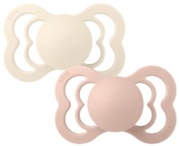 Suzeta BIBS Supreme Silicone 2 Pack - Ivory/Blush 6+ months (260216)