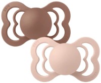 Suzeta BIBS Supreme Silicone 2 Pack - Woodchuck/Blush 6+ months (260337)