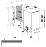 Встраиваемая посудомоечная машина Indesit DSIO 3M24 C S фото №3 — интернет-магазин Desire.md