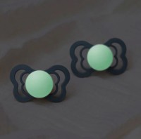 Suzeta BIBS Supreme Silicone Glow 2 Pack - Blush/Vanilla 6+ months (260357) imaginea #3 — magazin online Desire.md