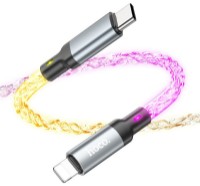 USB Кабель Hoco U112 Shine Lighting Gray