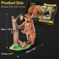 Puzzle 3D-constructor CubicFun Brown Bear (DS1096h) imaginea #4 — magazin online Desire.md