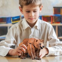 Puzzle 3D-constructor CubicFun Brown Bear (DS1096h) imaginea #5 — magazin online Desire.md