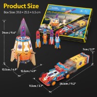 Puzzle 3D-constructor CubicFun 2in1: Blast-Off Rocket & Racing Car (DS1099h) imaginea #2 — magazin online Desire.md