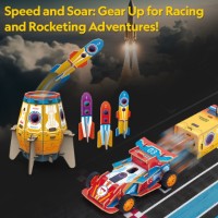 Puzzle 3D-constructor CubicFun 2in1: Blast-Off Rocket & Racing Car (DS1099h) imaginea #4 — magazin online Desire.md