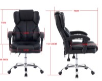 Scaun de birou Xenos Birmingham Black imaginea #5 — magazin online Desire.md