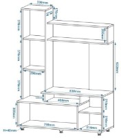 Гостиная Пехотин Аляска Дуб Тахо/Белый фото №2 — интернет-магазин Desire.md