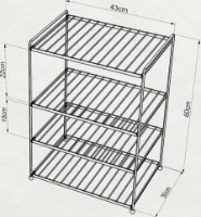 Rafturi pentru pantofi Tekno-tel Black EG206 imaginea #4 — magazin online Desire.md