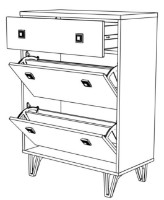 Rafturi pentru pantofi ML-Mobila Мира №11 800 Alb imaginea #2 — magazin online Desire.md