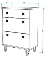 Rafturi pentru pantofi ML-Mobila Мира №11 800 Alb imaginea #3 — magazin online Desire.md