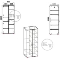 Dulap Компанит 18 Nimfeia Alb imaginea #2 — magazin online Desire.md