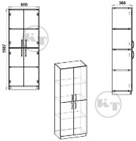Dulap Компанит КШ-12 Nimfeia Alb imaginea #2 — magazin online Desire.md