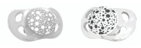Пустышка U-grow 2pcs 6+ months Gray/White (78595) фото №1 — интернет-магазин Desire.md