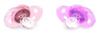 Пустышка U-grow 2pcs 6+ months Purple/Pink (78289) фото №2 — интернет-магазин Desire.md