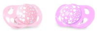 Пустышка U-grow 2pcs 6+ months Purple/Pink (78289) фото №1 — интернет-магазин Desire.md
