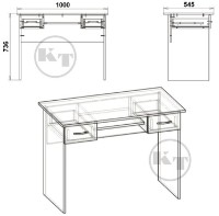 Masa de birou Компанит Школьник-2  Atelie Deschis imaginea #2 — magazin online Desire.md