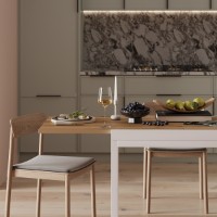 Masă pentru bucătărie MobiCasa Armstrong 90/180x70 Ewok/Alb imaginea #4 — magazin online Desire.md