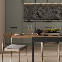 Masă pentru bucătărie MobiCasa Armstrong 90/180x70 Ewok/Grafit imaginea #3 — magazin online Desire.md