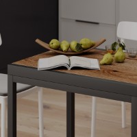 Masă pentru bucătărie MobiCasa Armstrong 90/180x70 Ewok/Grafit imaginea #5 — magazin online Desire.md