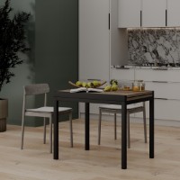 Masă pentru bucătărie MobiCasa Armstrong 90/180x70 Vintage Oxide/Negru imaginea #3 — magazin online Desire.md