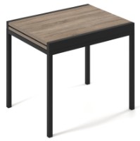 Masă pentru bucătărie MobiCasa Armstrong 90/180x70 Vintage Oxide/Negru imaginea #1 — magazin online Desire.md