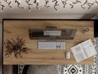 Письменный стол MobiCasa Brevity Loft 67x140 Kraft Gold/Black фото №2 — интернет-магазин Desire.md