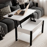 Măsuţă cafea MobiCasa Desk 2.0 94x54 Alb imaginea #2 — magazin online Desire.md