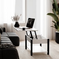 Măsuţă cafea MobiCasa Desk 2.0 94x54 Alb imaginea #3 — magazin online Desire.md